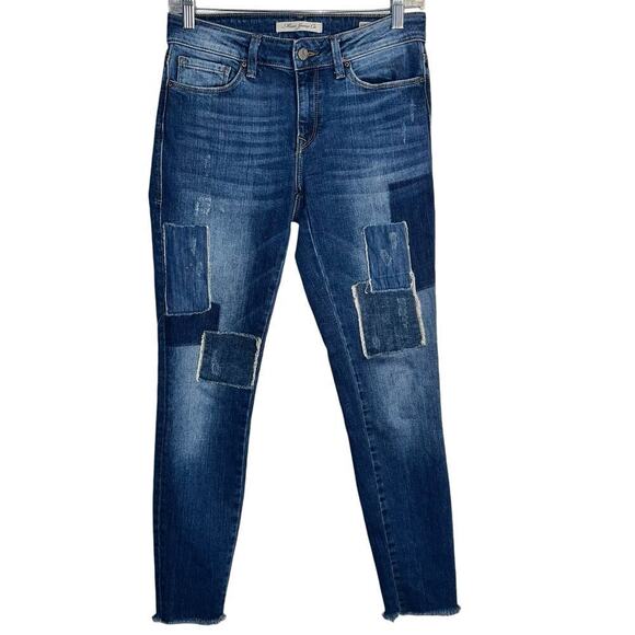 Mavi Adriana Skinny Ankle Jeans in Patched Vintage | Women’s size 26” - Picture 11 of 11